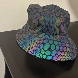 iHeartRaves Iridescent Bucket Hat